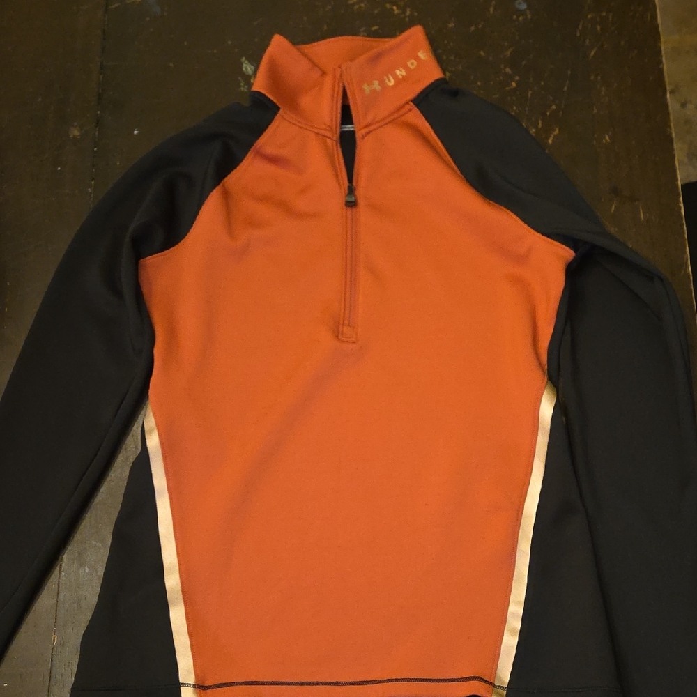 Under Armour Burnt Orange and Black Pullover